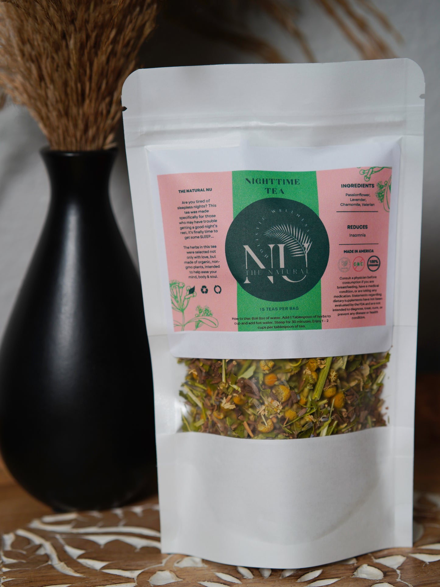 Organic Deep Sleep/Night Time Loose Leaf Blend, Herbal Tea, Insomnia, Bedtime, Relax & Rest 2oz